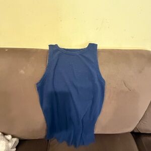 Maurices High Neck Blue Tank Top